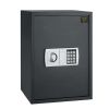 Electronic Safe - 1.8cf Solid Steel Safe with Numeric Keypad and 2 Manual Override Keys for Home or Office (Dark Gray)