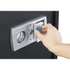 Electronic Safe - 1.8cf Solid Steel Safe with Numeric Keypad and 2 Manual Override Keys for Home or Office (Dark Gray)