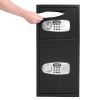 775*370*360mm Digital Keypad Double Depository Safe Black