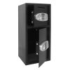 775*370*360mm Digital Keypad Double Depository Safe Black