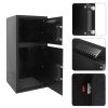 775*370*360mm Digital Keypad Double Depository Safe Black