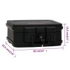 Safe Box Black 15"x12.8"x6.5" Polypropylene