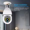 Security Camera Light Bulb 360° E27 Home Cam Wireless Waterproof CCTV Monitor