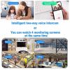 Security Camera Light Bulb 360° E27 Home Cam Wireless Waterproof CCTV Monitor