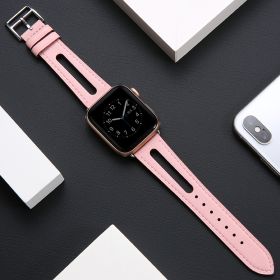 Watch Genuine Leather Kid Skin Soft Generation Tide Personality Breathable Women (Option: Pink-41mm Series78 generation)