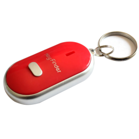 Key Finder Artifact Whistle Key Lost-proof Device Voice Control Key Finder Accessory (Color: Red)