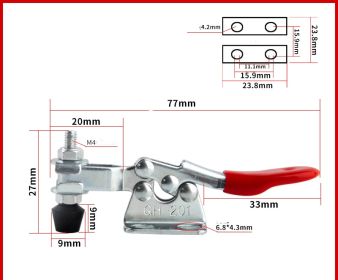 Quick Jig Horizontal Clamp Fixed Clamp (Option: GH201L)