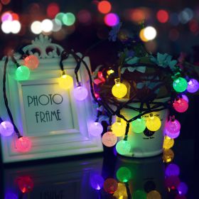 Remote Control Usb Bubble Ball Outdoor Holiday Decoration String Lights (Option: Color60)