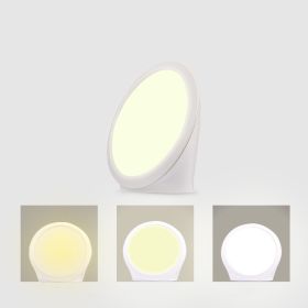 Intelligent Timing Round Sun Eye Protection Lamp (Option: EU-White)