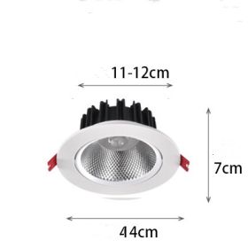 Household Wall Washing Lamp COB Spotlight Led Sky Lamp Angle Adjustable (Option: 20w-4000K)