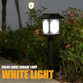 Outdoor Waterproof Solar LED Lights Decorate Garden Passages (Option: White light-2PCS)