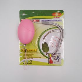 Oval alarm female self-defense female anti-tracking alarm (Option: Pink-Q1pcs)