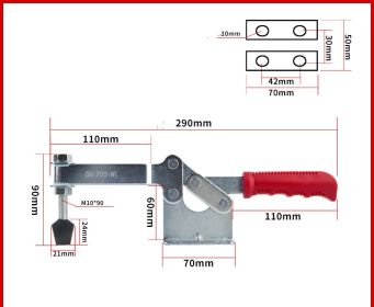 Quick Jig Horizontal Clamp Fixed Clamp (Option: 200WL)