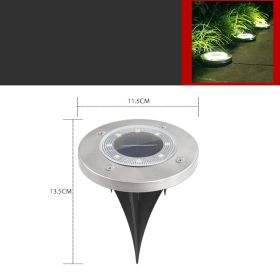 Outdoor Solar Lawn Garden Underground Light (Option: White Light)