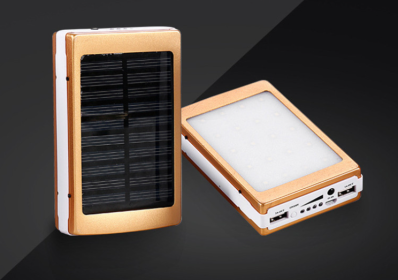 Aluminum Alloy Camping Lamp Solar Power Bank Material (Option: Gold-Semifinished products-1PC)