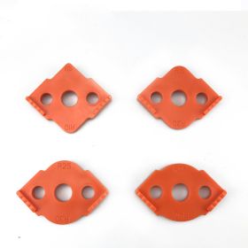 Quick Locator Woodworking Router Corner Radius Templates Jig R5-R40 Woodworking Trimming Machine Wood (Option: 4piece pack-Orange)